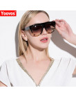 Yoovos 2019 OKULARY W STYLU RETRO kobiety plac ponadgabarytowych marka projektant UV400 gradientu okulary przeciwsłoneczne w sty