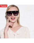 Yoovos 2019 OKULARY W STYLU RETRO kobiety plac ponadgabarytowych marka projektant UV400 gradientu okulary przeciwsłoneczne w sty