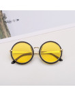 Iboode metalowe morskich soczewki okrągłe okulary przeciwsłoneczne dla dzieci słodkie cukierki kolor Film płaskie dla dziewcząt 