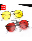 LeonLion okrągłe okulary przeciwsłoneczne damskie 2019 wysokiej wysokiej jakości lustro w stylu Vintage okulary przeciwsłoneczne