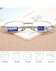 Składane okulary do czytania Hmc powlekane soczewki asferyczne szkła rama ze stopu kobiety mężczyźni moda Unisex okulary + 1.0 1