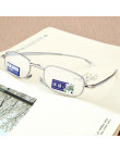 Składane okulary do czytania Hmc powlekane soczewki asferyczne szkła rama ze stopu kobiety mężczyźni moda Unisex okulary + 1.0 1