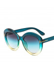 Nowa moda okrągłe okulary przeciwsłoneczne kobiety 2018 marka kolor gradientu ramki z T unikalne zegarki dla kobiet mężczyzn oku