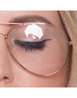 Lotnictwo metalowa rama okulary przeciwsłoneczne damskie klasyczne optyka okulary przezroczyste soczewki kobiety mężczyźni okula