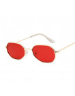 Małe różowe z łbem sześciokątnym okulary przeciwsłoneczne dla kobiet luksusowa marka projektant okulary odcienie damskie ze stop
