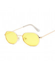 Małe różowe z łbem sześciokątnym okulary przeciwsłoneczne dla kobiet luksusowa marka projektant okulary odcienie damskie ze stop