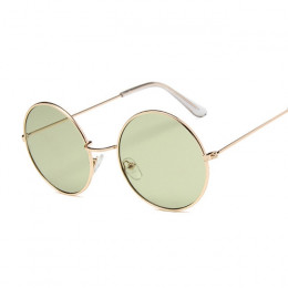 Małe okrągłe okulary przeciwsłoneczne kobiety znane marki projektant Vintage okulary przeciwsłoneczne damskie Retro osobowości m