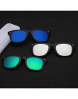 SAYLAYO spolaryzowane soczewki okulary przeciwsłoneczne w formie nakładki ponad okulary przeciwsłoneczne Flip Up okulary klip na