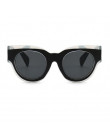 Gruba ramka Cat Eye okulary przeciwsłoneczne damskie okulary przeciwsłoneczne 2018 luksus w stylu Vintage czarny Leopard okulary