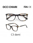 OCCI CHIARI w stylu Vintage okulary dla osób z krótkowzrocznością kobiety anty Blue Ray okulary komputerowe diament wiosna zawia