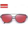 RBROVO 2019 marka projektant Cateye okulary kobiety w stylu Vintage metalowe okulary dla kobiet lustro Retro luneta De Soleil Fe