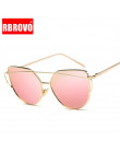 RBROVO 2019 marka projektant Cateye okulary kobiety w stylu Vintage metalowe okulary dla kobiet lustro Retro luneta De Soleil Fe