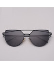 RBROVO 2019 marka projektant Cateye okulary kobiety w stylu Vintage metalowe okulary dla kobiet lustro Retro luneta De Soleil Fe