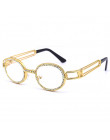 W stylu Vintage osobowość okulary przeciwsłoneczne marka projektant diament okulary kobiety Steampunk Multicolor Rhinestone odci