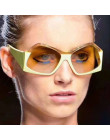 2018 wielokąta okulary przeciwsłoneczne damskie okulary luksus w stylu Vintage nieregularne w dwóch odcieniach dla kobiet óculos