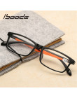 Iboode TR90 Ultralight kobiety okulary do czytania dla mężczyzn Retro Clear Lens okulary do czytania okulary kobieta mężczyzna c