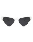 Śliczne seksowne damskie okulary Cat Eye 2018 kobiety w stylu Vintage marka czarny okulary przeciwsłoneczne dla kobiet kobieta o