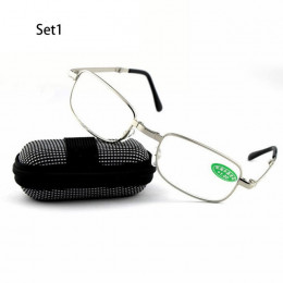 Unisex + 1.0 ~ 4.0 dioptrii bez oprawek okulary magnetyczne modne okulary do czytania z pudełkiem Ultralight Vision Care składan