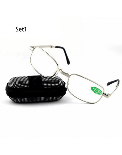 Unisex + 1.0 ~ 4.0 dioptrii bez oprawek okulary magnetyczne modne okulary do czytania z pudełkiem Ultralight Vision Care składan