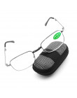 + 1.0 ~ 4.0 dioptrii nowy starszych czytanie okulary z pudełkiem dwuogniskowe Ultralight Vision Care składany lupa Unisex okular