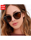 LeonLion 2019 Cateye mody okulary kobiety w stylu Vintage metalowe okulary dla kobiet lustro Retro zakupy óculos De Sol Feminino