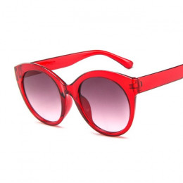 New Vintage różowe Cat Eye okulary kobiety moda marka projektant lustro Cateye okrągłe okulary przeciwsłoneczne dla kobiet odcie