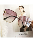 Okulary przeciwsłoneczne damskie oversize  modne oryginalne duże geometryczne kwadratowe