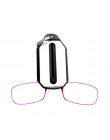 Przenośne mini okulary korekcyjne w praktycznym małym breloku damskie męskie składane