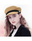 2018 Trend czapki zimowe dla kobiet francuski styl wełny piekarza chłopiec kapelusz kobiece fajne czapka z daszkiem czapka z das