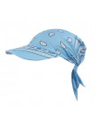 Sleeper 501 2019 nowa moda kobiety indie muzułmańskie Retro kwiatowy bawełniany ręcznik Cap rondo Turban z daszkiem czapka z da