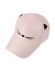 Sleeper 501 2019 nowy moda wiosna moda fala perła dzikie słodkie uczeń kot uszy daszek czapka z daszkiem dziewczyny na co dzień
