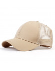 2019 kucyk czapka z daszkiem Messy Bun kapelusze dla kobiet myte bawełna Snapback czapki dorywczo letnie słońce daszek kobiet na