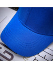 Czarny dorosłych Unisex Casual solidna regulowana czapka z daszkiem Snapback czapki dla mężczyzn czapka z daszkiem kobiety mężcz
