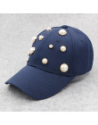 GZHILOVINGL moda dziewczyna perła bawełniana czapka baseballowa regulowany wiosna Sprots Snapback czapki Hip-Hop czapka kobiety 