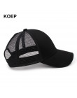 KOEP 2019 moda kucyk czapka z daszkiem Snapback Messy Bun czapki dla kobiet kobiece lato Mesh Trucker kapelusz dziewczyna Hip Ho