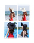 2019 moda lato dyskietek kapelusze słomkowe na co dzień wakacje podróż szeroki z szerokim rondem kapelusze przeciwsłoneczne skła