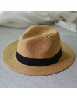 Jiangixhuitian 2019 lato unisex niedz kapelusz na co dzień, w którym znajduje się kapelusz słomkowy Panama kobiet szerokim ronde