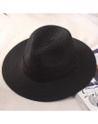 Jiangixhuitian 2019 lato unisex niedz kapelusz na co dzień, w którym znajduje się kapelusz słomkowy Panama kobiet szerokim ronde