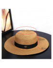 Słomkowy kapelusz damski młodzieżowy dziewczęcy letni przeciwsłoneczny okrągły czarny beżowy