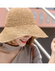 Słomkowy kapelusz damski młodzieżowy dziewczęcy letni przeciwsłoneczny okrągły czarny beżowy granatowy duży