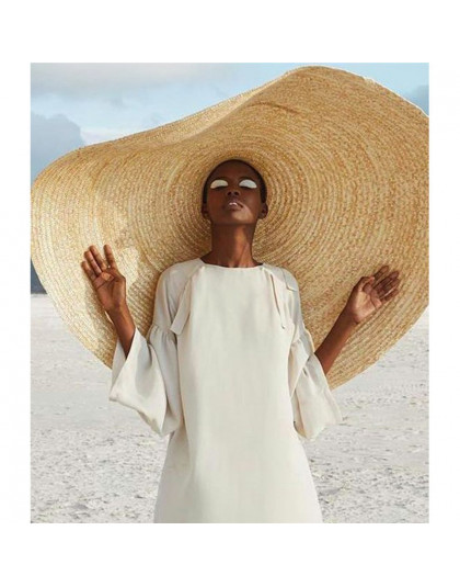 Kobieta moda duży kapelusz słońce na plaży anty-uv ochrona przed słońcem składany słomiany kapelusz pokrywa ponadgabarytowych sk