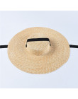 USPOP 2019 najnowszy kobiet słońce kapelusz francuski styl słomkowy kapelusz z szerokim rondem na co dzień naturalny pszenicy sł