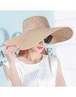 Elegancki styl lato duże rondo słomkowy kapelusz dla dorosłych kobiet dziewczyny moda słońce kapelusz uv chronić duży łuk lato p