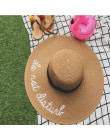 Lato kobiet szerokim rondem nie diaturb słońce kapelusz haft słomiany kapelusz dyskietek składany Roll up czapka plaży słońce ka