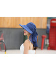Elegancki kapelusz przeciwsłoneczny damski z ozdobną chustą na upalne dni różowy niebieski pudrowy