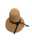 Moda piękny czapka dla dorosłych łuk słomy kapelusz słońce, plaża, słońce, caHat dziewczyna kobiety caHat kapelusze przeciwsłone