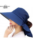 BINGYUANHAOXUAN 2018 nowy marka kobiety kapelusz słońce kapelusz na lato składane ochrony przeciwsłonecznej anty-uv duże letnie 