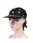 JRNNORV Dropshipping wiosna Hot sprzedaż Sunhat kryształ wysokiej jakości moda damska drukowane szalik na głowę czapka z daszkie