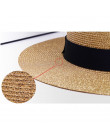2019 kapelusze przeciwsłoneczne dla kobiet kapelusz na lato kobiet słomy lato moda na zewnątrz kapelusz słońce na plaży Flat Top