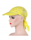 2018 kryształ wysokiej jakości moda damska czapka z daszkiem Sunhat drukowane szalik na głowę utrzymać ciepła czapeczka TopeeGif